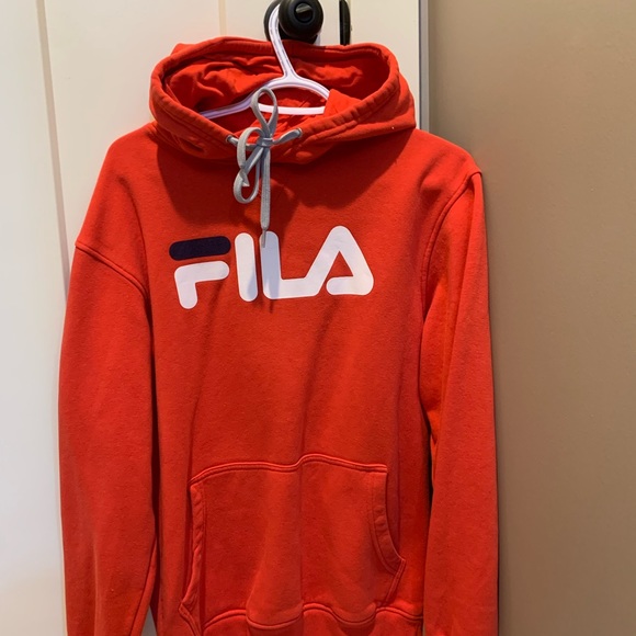 Red Fila hoodie - Picture 2 of 4